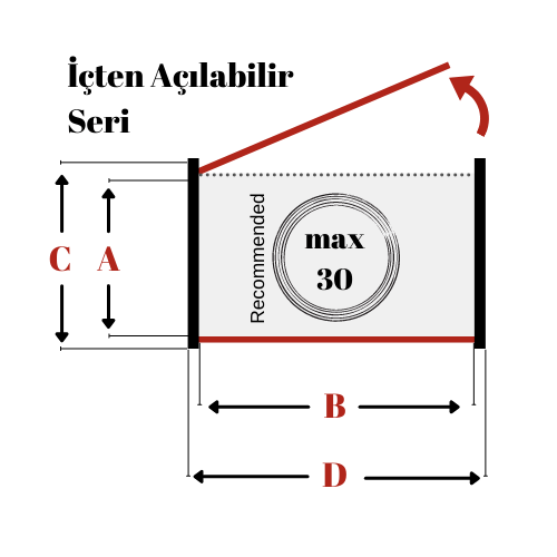 MG-L35 A kablo taşıyıcı teknik çizim